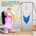 thumbnail image 3 of Baby Jumper with Stand, Baby Jumpers and Bouncers for Boys Girls, Easy to Assemble Exerciser, Blue, 3 of 6