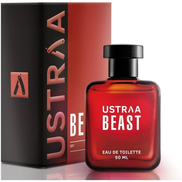 Ustraa Beast Eau De Toilette Perfume For Men 50ml, 1.6 Fl.oz. | With Woody, Smoky Heart Notes | Suitable For All Occasions | Long Lasting Masculine Fragrance