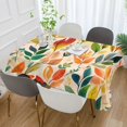 thumbnail image 2 of Yayeee Tablecloths 60" x 120" Rectangle Wrinkle Resistant Party Table Cover, Orange Leaves, 2 of 8