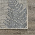 thumbnail image 4 of LR Home Samara 7'10" x 9'10", Gray/Blue Palms Fade, Stain, and Moisture Resistant Indoor/Outdoor Area Rug, 4 of 8