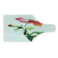 thumbnail image 2 of Watercolor Flower Cutting Board, Shaded Single Poppy Flowering Plant Muse Nature Earth Divine Grace, Tempered Glass Cutting and Serving Board, Wine Bottle Shape, Red Green White, by Ambesonne, 2 of 5