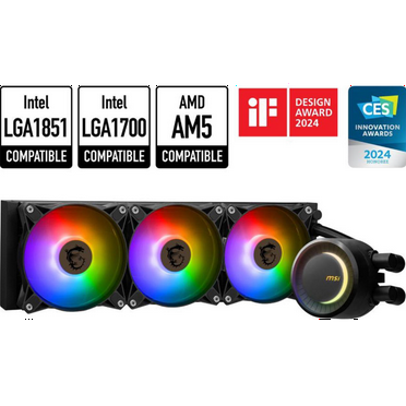 MSI MAG CORELIQUID E360 Cooling Fan/Radiator/Water Block/Pump