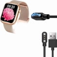 thumbnail image 1 of ccwonima Compatible with HALOBOOM Smartwatch Charger, USB Magnetic Charging Cable Compatible with HALOBOOM Smartwatch-G104 (Black, 100cm), 1 of 1