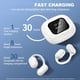 thumbnail image 2 of Touch Screen Earbuds,Over The Ear Earbuds,Intelligent Touch Screen Open Bluetooth Earphones,Q16Pro Wireless Open Ear Earbuds Bluetooth 5.4,Touch Screen Display,Noise Reduction for Workout (White xp2), 2 of 9