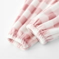 thumbnail image 7 of AWXNJUX Women's Long Fluffy Plush Thermal Flannel Pyjama Bottoms Winter Warm Cuddly Trousers Women's Checked Pyjama Trousers Fleece Pyjama Trousers With Pockets Casual Fleece Trousers (Pink,L), 7 of 7