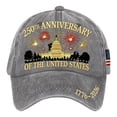 thumbnail image 6 of 250th Anniversary USA Hat 1776-2026, Commemorative Embroidered Patriotic Baseball Cap, Adjustable American Heritage Sun Hat for Men & Women,2PCS, 6 of 8