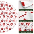 thumbnail image 6 of 36 Inch Christmas Tree Skirt – Velvet Plush Tree Mat, Soft Thickened Polyester with Red Ties, Single-Sided Printing, Available in 30in/36in/48in, Perfect for Holiday Xmas Tree Decoration, 6 of 7