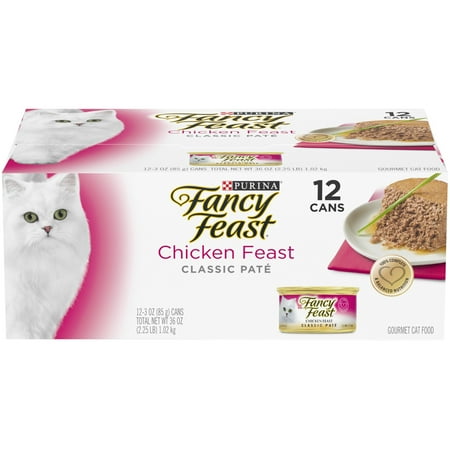 Purina Fancy Feast Classic Pate Chicken Feast Wet Cat Food - (12) 3 oz. Cans