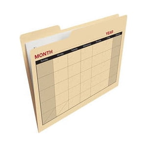 Image of FIND IT R FT07465 CALENDAR MANILA FILE FOLDERS 12-PACK