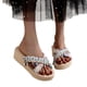 thumbnail image 4 of Zapatillas con punta abierta para mujer, sandalias cómodas, informales, cómodas, para la playa Wmkox8yii ytu5442, 4 of 6