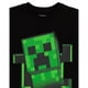 thumbnail image 5 of Minecraft - Camiseta Creeper Inside para Niños/Niñas (Negro), 5 of 6