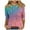 Multicolor-38, variant on Mittory Shirts for Women Sparkle Dressy 3/4 Length Sleeve Tops Casual Flowy Shirt Crewneck Loose Blouse Clothes