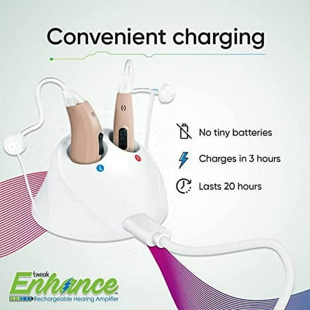 Ear Tech - Tweak Enhance App Control Personal Sound Amplifier - Beige