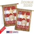 thumbnail image 3 of Breeze Decor BD-NA-H-107058-IP-BO-DS02-US Welcome to the Shore Coastal - Everyday Nautical Impressions Decorative Vertical House Flag - 28 x 40 in., 3 of 4
