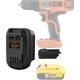 thumbnail image 1 of Para De*walt a para Negro y Adaptador de Batería Decker, Reemplazo para De*walt 20V MAX XR Batería Adaptador Convertidor DIY para Black+Decker 20V MAX Herramientas Eléctricas Inalámbricas, para Kit, 1 of 7