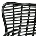 thumbnail image 4 of Wholesale Interiors Baxton Studio Colorado Modern Bohemian Black Rattan and Metal Accent Chair, 4 of 7