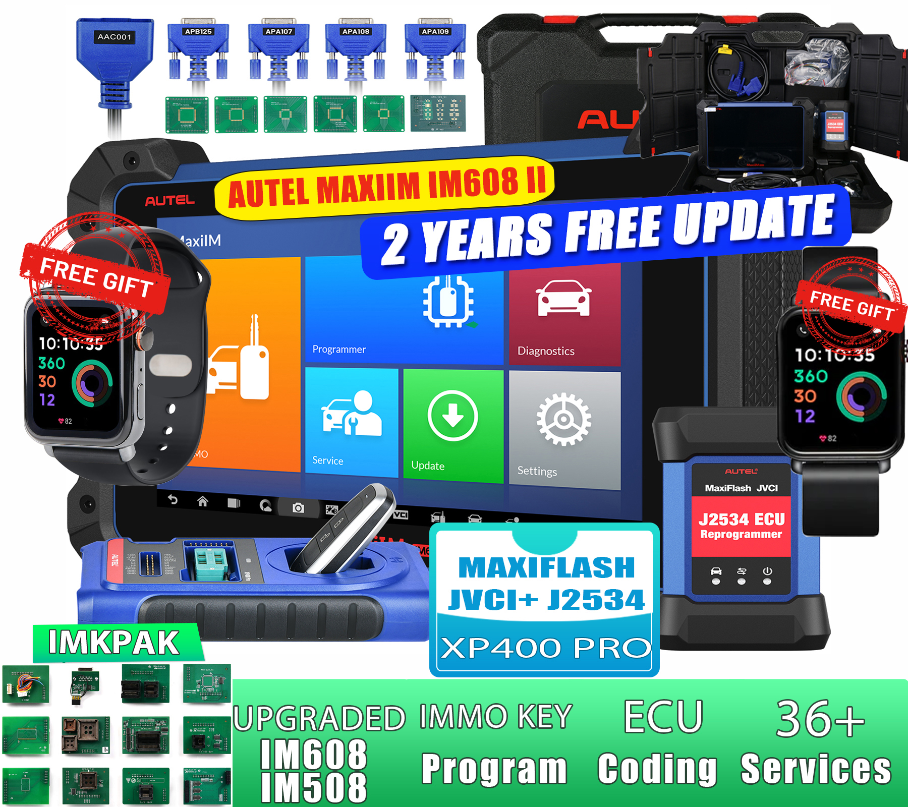 Autel Scanner MaxiIM IM608 II ECU Coding Diagnostic Tool,AllInOne Key