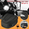 thumbnail image 1 of Waterproof Tail Bag for Backpacking Adventures, 35L Capacity Retro-Styled Motorcycle Rear Seat Bag, 1 of 6