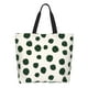 thumbnail image 1 of Fotbe Abstract Green Polka Dot Bolsa Tote Estética de Lona con Estampado para Mujer - Bolsa Reutilizable de Hombro Casual para Vacaciones, Compras, Trabajo y Gimnasio, 1 of 8