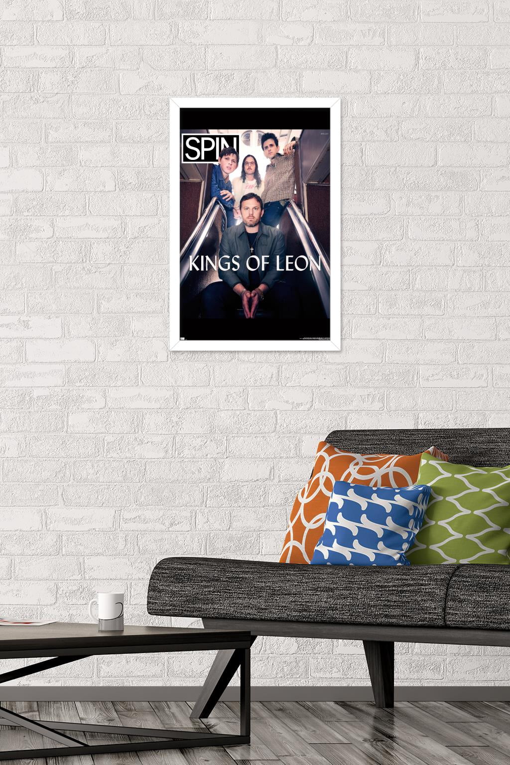 SPIN Magazine - Kings of Leon 21 Wall Poster, 14.725" x 22.375" Framed