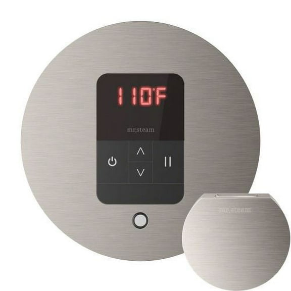 iTempo Round Steam Shower Control in Brushed Nickel
