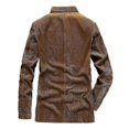 thumbnail image 4 of Mens Casual Corduroy Blazer Jacket Fit Two-button Sport Coat, 4 of 5