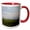 Red/White, variant on 3drose, Wheat, Chapel Madonna Di Vitaleta, Tuscany, Italy - Eu16 Teg0493 - Terry Eggers, 11oz Two-tone Green Mug