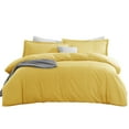 thumbnail image 4 of LammaLoe Duvet Cover Queen, Luxury Microfiber Bedding Sets with 2 Pillow Shams,Yellow, 4 of 11