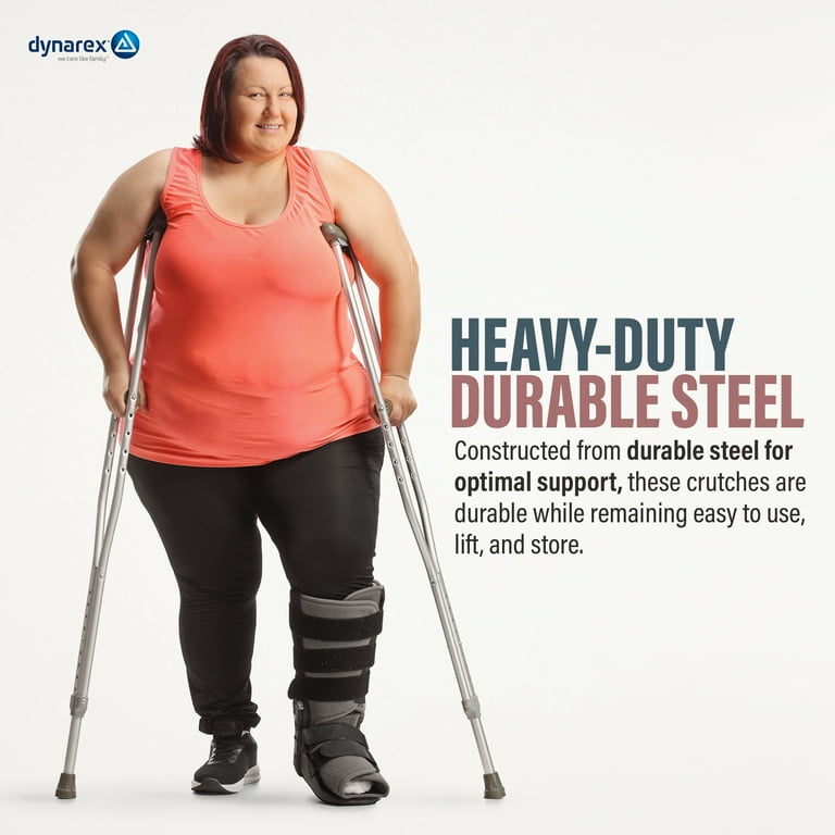 Bariatric Heavy Duty Walking Crutches, Adult, 1 Pair Bariatric Heavy Duty Walking Crutches, Adult, 1 Pair