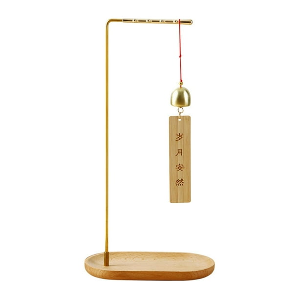 Soporte para pinceles y bolígrafos de caligrafía, adorno decorativo creativo y sencillo. Con carillón de viento