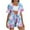 A54 Light Blue, variant on Mifsaly Two Piece Sets for Women Summer Tropical Print Vacation Beach Matching Clothing Oversized Short Sleeve Open Front Cardigan & Drawstring High Waisted Shorts