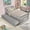 Twin Bed with Trundle Gray, variant on Twin Bed Frame with Trundle, Sweden Solid Pine Wood Kids Twin Platform Bed Frame, Pull-out Combination Bed with Casters, Bedroom Twin Bed with Headboard for Adults, Gray, 79.5”L*42”W*33.5”H