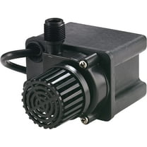 Little Giant PE-2.5F-PW 115 Volt, 475 GPH Submersible Direct Drive Fountain/Small Pond Pump with 15-Ft. Cord, Black, 566612
