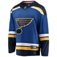 thumbnail image 2 of Men's Fanatics Blue St. Louis Blues Breakaway Home Jersey, 2 of 3