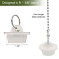 thumbnail image 2 of 4Pcs Tub Stoppers, Rubber Bathtub Stoppers 1-1/8" Kitchen Sink Drain Stopper, White, 2 of 6