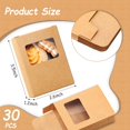 30 Pieces Soap Packaging Boxes Paper Soap Box Soap Box with Window