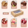 thumbnail image 2 of Cajas para galletas Leafiew, paquete de 30 unidades, 9 x 6 x 3 pulgadas con ventana para regalar, 2 of 6
