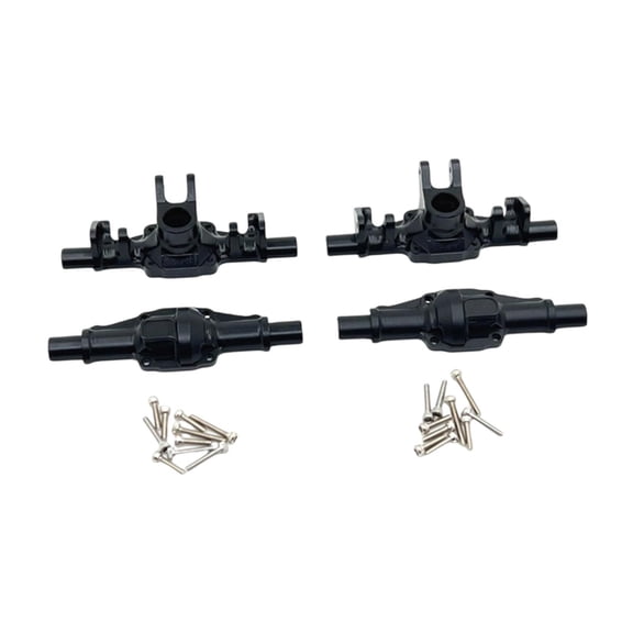 RC Hobby Vehicle Parts Upgrade Replacement CNC Metal RC Car Front and Rear Axle Housing Aluminum Alloy for 1/24 SCX24