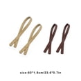 thumbnail image 3 of Handbag Strap Replacement Removable Leather Decorative Solid Color Leather Handbag Bag Belt Repair Purse Wallet Fashion Handle 60cm Beige, 3 of 8