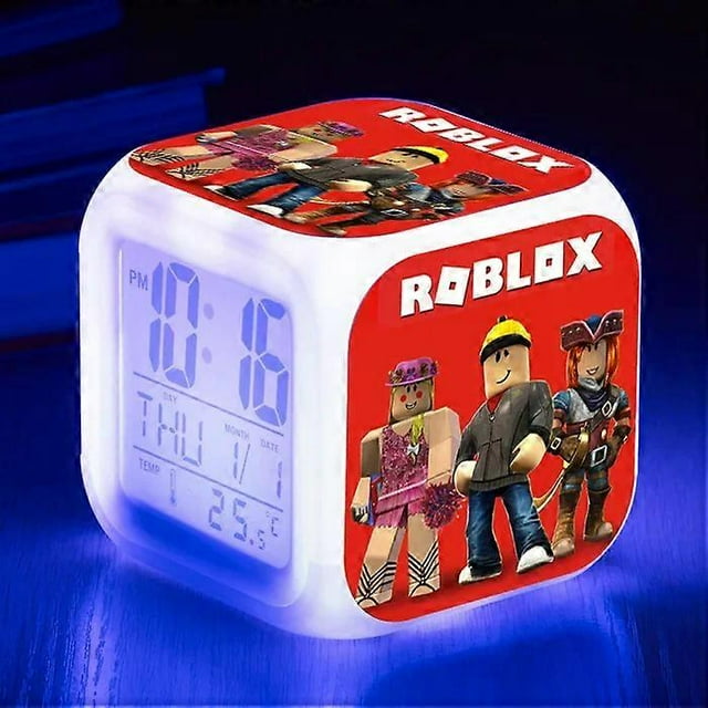 Game LED Digital Alarm Clock Multifunction Electronic Desktop Decor Birthday Gift with Peripheral