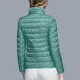 thumbnail image 6 of Women Lightweight Packable Puffer Jacket Stand CollorCasual Feather Down Coat Water Resistant Winter, 6 of 6