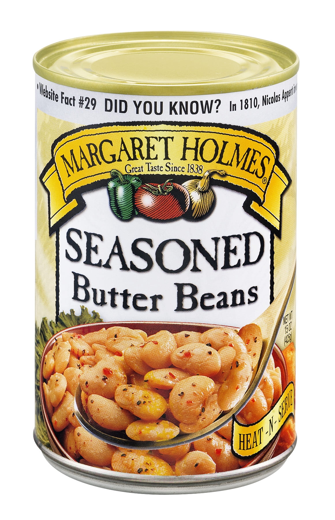 Margaret Holmes Seasoned Butter Beans, 15 oz