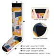 thumbnail image 3 of FORMRS Womens Knee High Socks Casual Long Thick Travel Daily Wear, 2 Pairs, Art Geometric, 3 of 6
