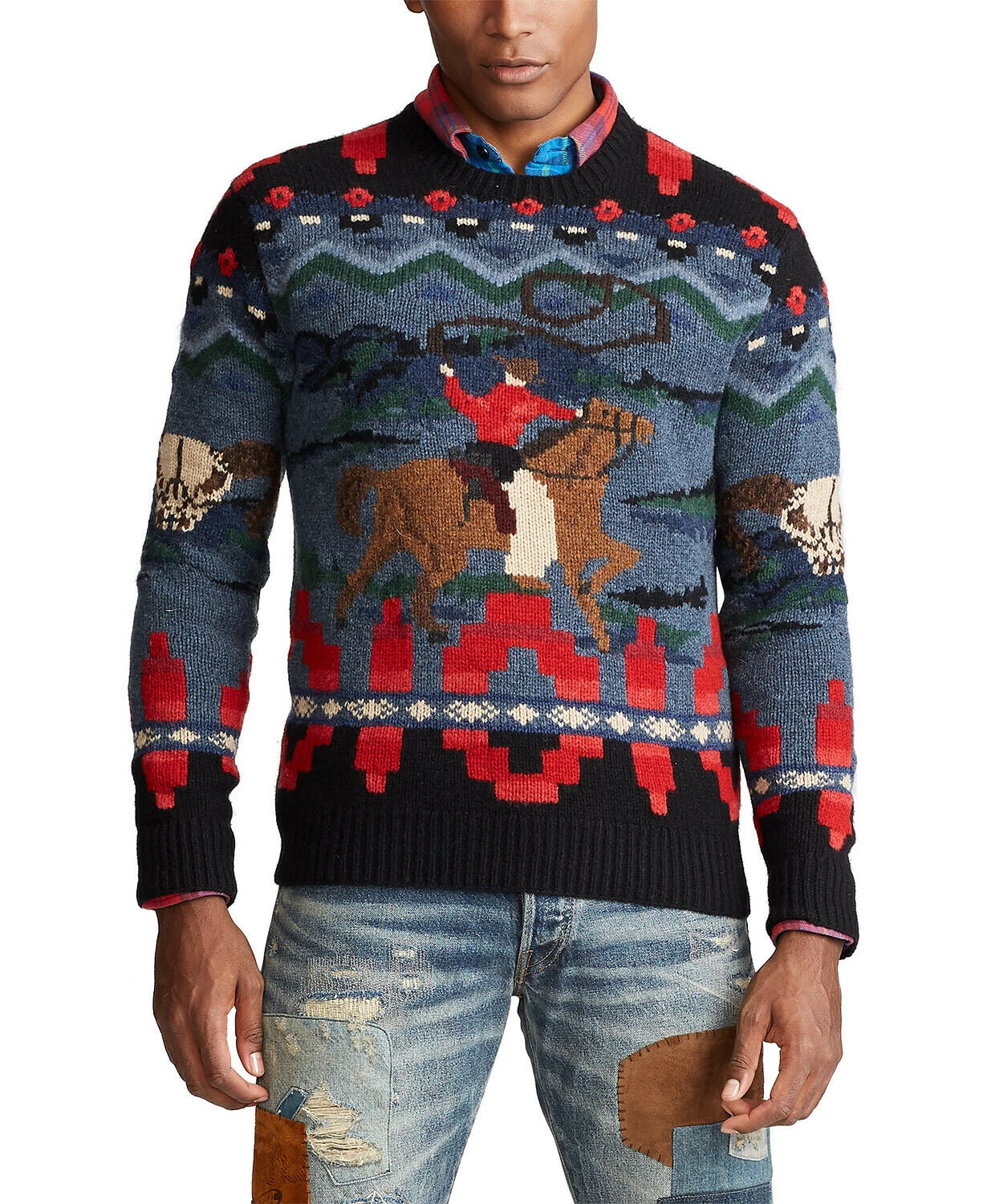 Aprender acerca 65+ imagen polo ralph lauren cowboy sweater