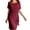 Wine, variant on Feancey Chiffon Mini Dresses for Women Tiered Elegant Party Dress Dressy Casual Short Sleeve Round Neck Cocktail Dresses Trendy Holiday
