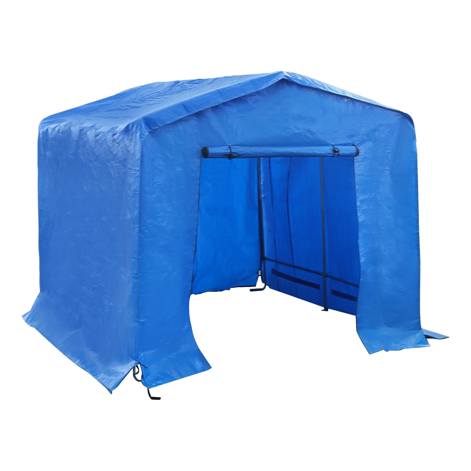 Storage Shed, 8' x 8' Shed, Garden Shed, Outdoor Storage Shed with Metal Frame