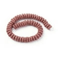 thumbnail image 2 of Natural Lava Rock Beads Strands Dyed Flat Round/Disc Indian Red 8~8.5x3~4mm Hole: 2mm about 54~60 pcs/Strand 7.87 inch(20 cm), 2 of 3