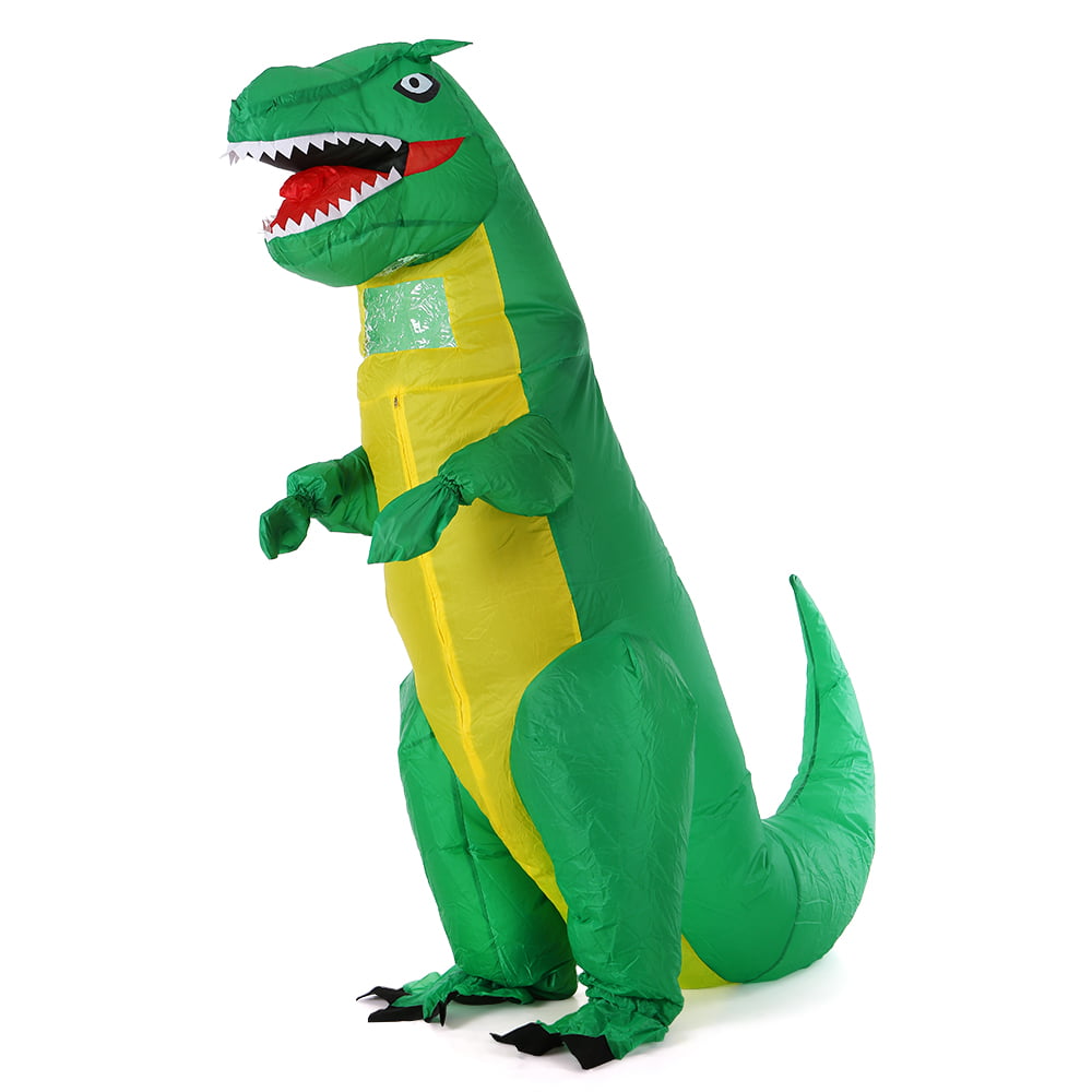 Adults Green Dinosaur Props Blow Up Inflatable Fancy Dress for Party ...