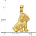 thumbnail image 3 of Real 14kt Yellow Gold Dog Charm Pendant; for Adults and Teens; for Women and Men, 3 of 3