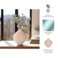 thumbnail image 5 of Decorative Rustic Inspired Glass Vase for Living Room Decor - Elegant Modern Flower Vase for House Accent, Bedroom, and Office Decor - Cute House Vase for Mantel or Table Centerpiece - 14", Ivory, 5 of 10